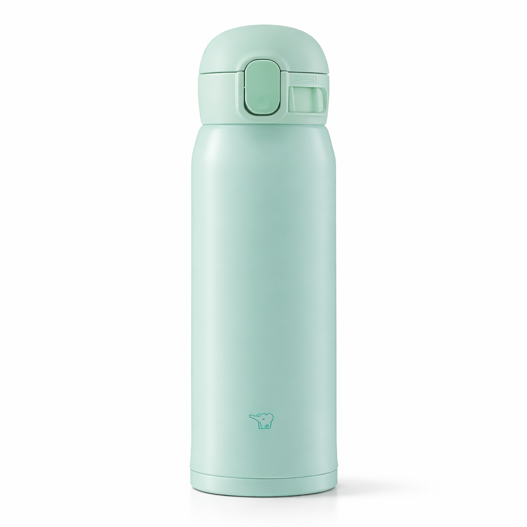 Zojirushi One-Touch Stainless Steel Mug – Apple Green (0.36L)