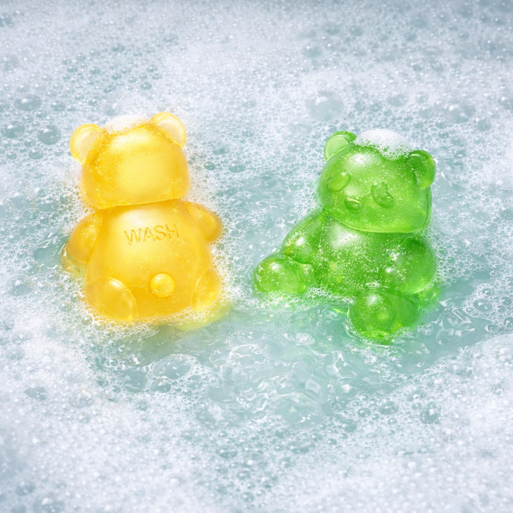 Happy Bath Jelly Duo – Bamboo & Sweet Body Cleanser Set